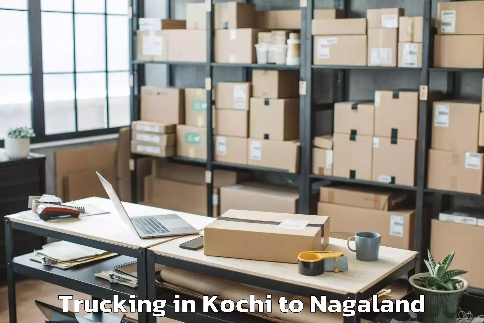 Reliable Kochi to Longkhim Trucking